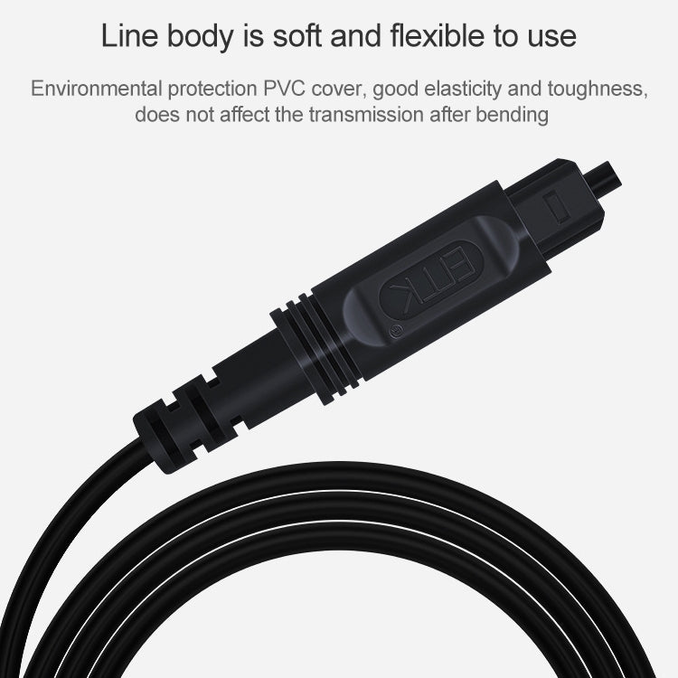 30m EMK OD2.2mm Digital Audio Optical Fiber Cable Plastic Speaker Balance Cable(Silver Grey) - Audio Optical Cables by EMK | Online Shopping South Africa | PMC Jewellery | Buy Now Pay Later Mobicred