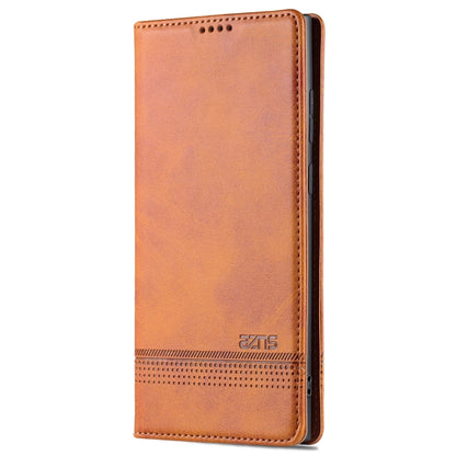 For Samsung Galaxy S24 Ultra 5G AZNS Magnetic Calf Texture Flip Leather Phone Case(Light Brown) - Galaxy S24 Ultra 5G Cases by AZNS | Online Shopping South Africa | PMC Jewellery | Buy Now Pay Later Mobicred