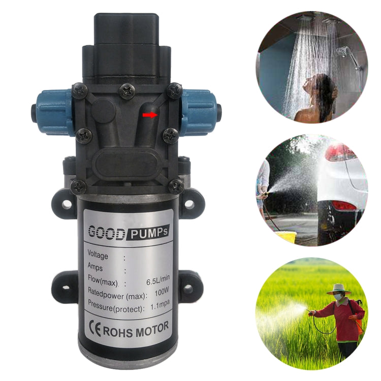 DC24V 100W Reflux Double Thread Positive Pump Diaphragm 8L Atomizing Spray Water Pump for Car Washing / Irrigation - Car washing supplies by PMC TechLife | Online Shopping South Africa | PMC TechLife | Buy Now Pay Later Mobicred