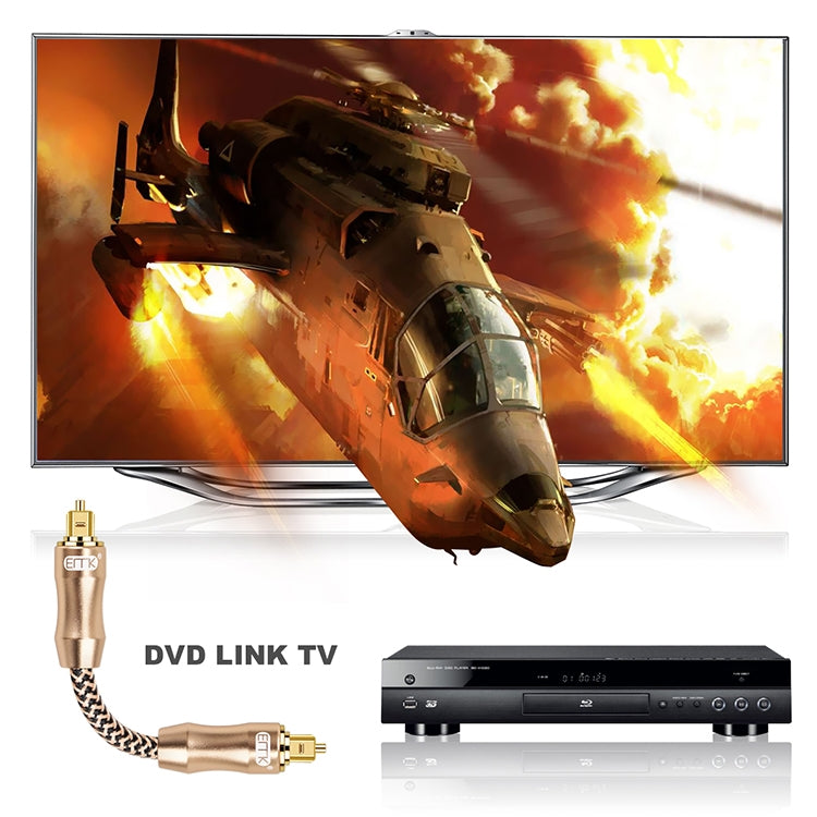 5m EMK OD6.0mm Gold-plated TV Digital Audio Optical Fiber Connecting Cable - free shipping - PMC Jewellery - Order now!