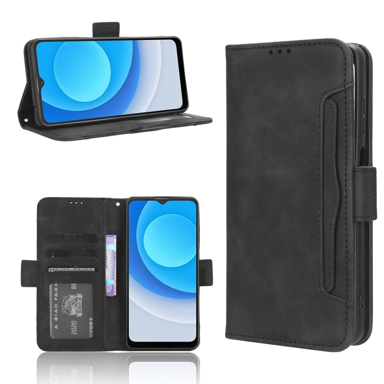 For Blackview A53 / A53 Pro Skin Feel Calf Texture Card Slots Leather Phone Case(Black) - More Brand by PMC TechLife | Online Shopping South Africa | PMC TechLife
