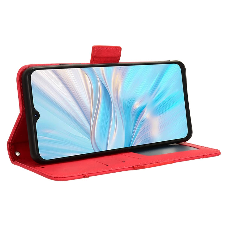 For Blackview Oscal C70 Skin Feel Calf Texture Card Slots Leather Phone Case(Red) - More Brand by PMC TechLife | Online Shopping South Africa | PMC TechLife