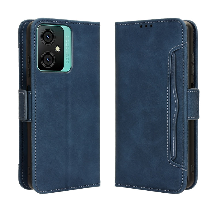 For Blackview Oscal C70 Skin Feel Calf Texture Card Slots Leather Phone Case(Blue) - free shipping - PMC TechLife - Order now!