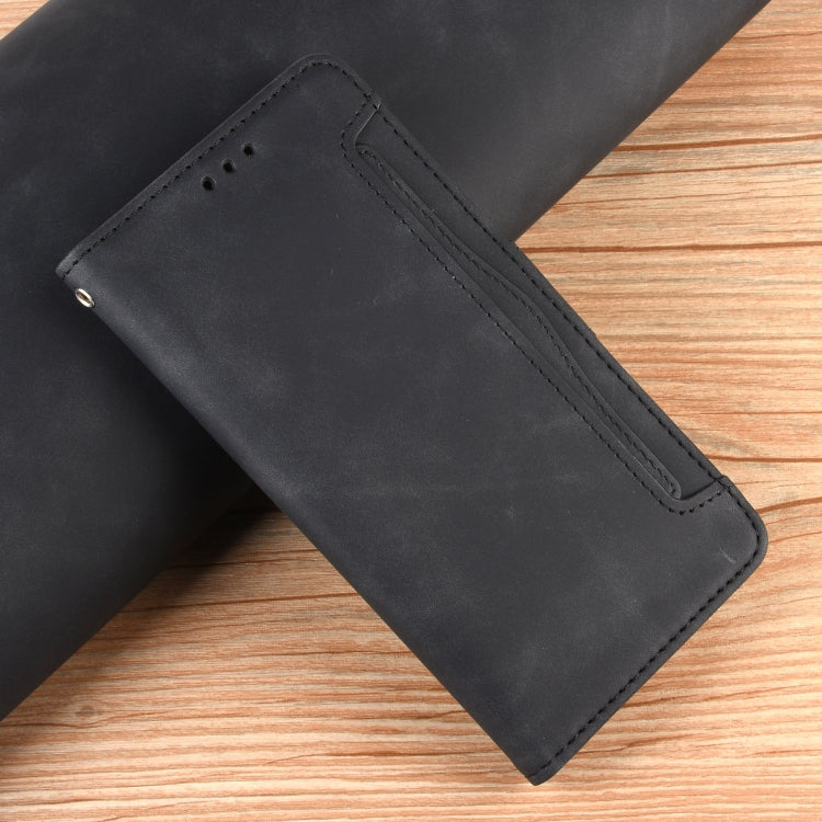 For Blackview A52 / A52 Pro Skin Feel Calf Texture Card Slots Leather Phone Case(Black) - More Brand by PMC TechLife | Online Shopping South Africa | PMC TechLife