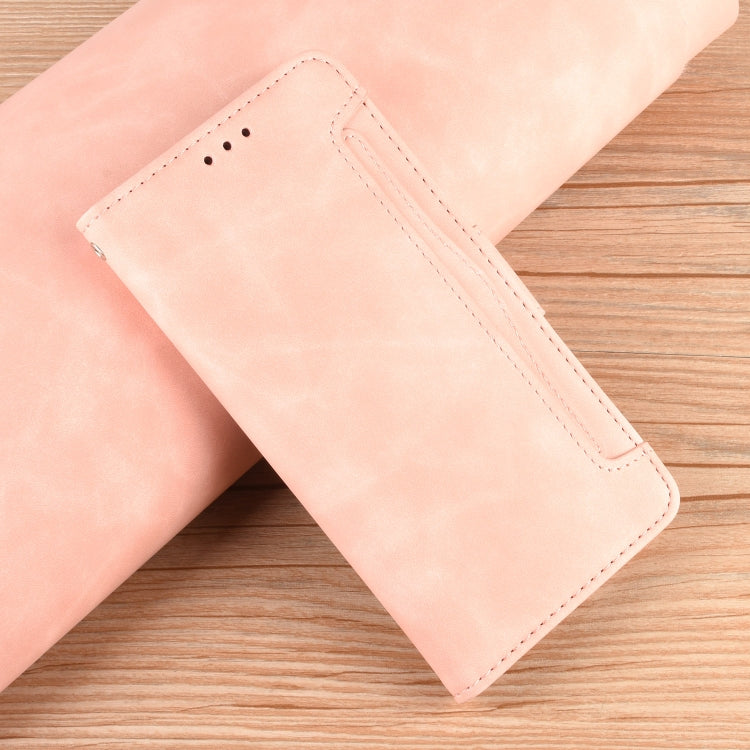 For Blackview A96 Skin Feel Calf Texture Card Slots Leather Phone Case(Pink) - More Brand by PMC TechLife | Online Shopping South Africa | PMC TechLife