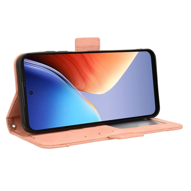For Blackview A96 Skin Feel Calf Texture Card Slots Leather Phone Case(Pink) - More Brand by PMC TechLife | Online Shopping South Africa | PMC TechLife