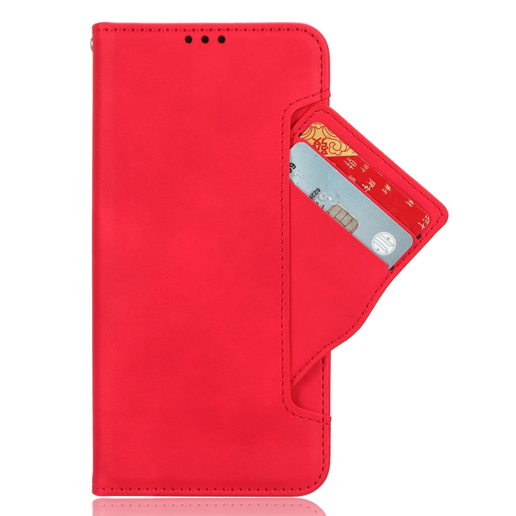 For Blackview A96 Skin Feel Calf Texture Card Slots Leather Phone Case(Red) - More Brand by PMC Jewellery | Online Shopping South Africa | PMC Jewellery