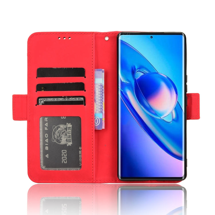 For Blackview A200 Pro Skin Feel Calf Texture Card Slots Leather Phone Case(Red) - More Brand by PMC TechLife | Online Shopping South Africa | PMC TechLife