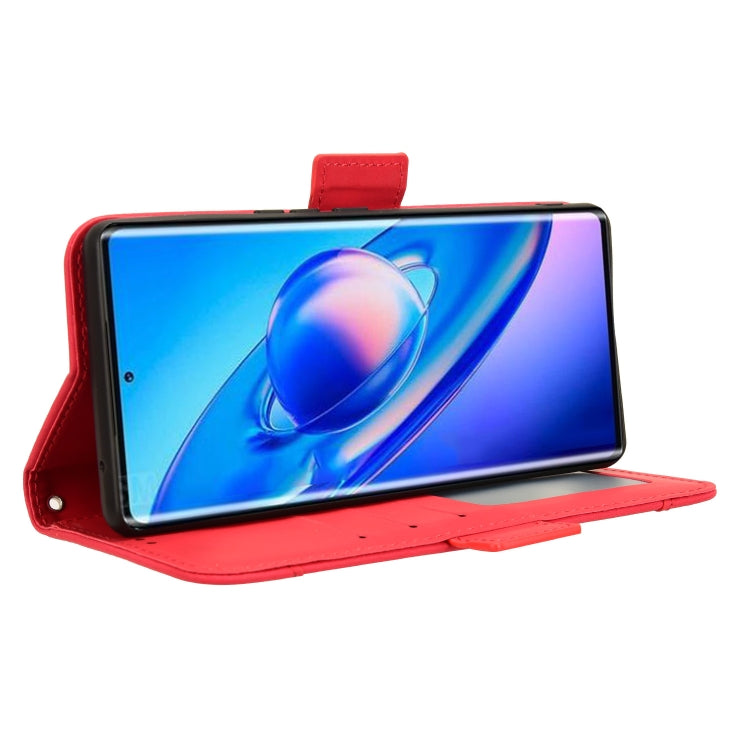 For Blackview A200 Pro Skin Feel Calf Texture Card Slots Leather Phone Case(Red) - More Brand by PMC TechLife | Online Shopping South Africa | PMC TechLife