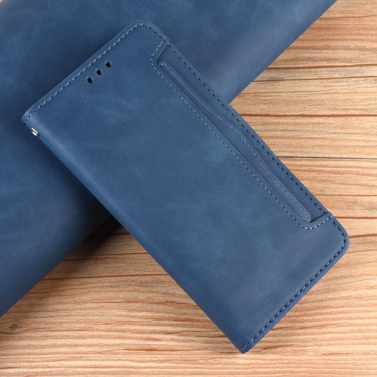 For Blackview A200 Pro Skin Feel Calf Texture Card Slots Leather Phone Case(Blue) - More Brand by PMC Jewellery | Online Shopping South Africa | PMC Jewellery