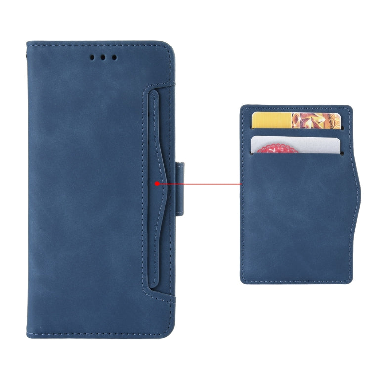 For Blackview A200 Pro Skin Feel Calf Texture Card Slots Leather Phone Case(Blue) - More Brand by PMC Jewellery | Online Shopping South Africa | PMC Jewellery