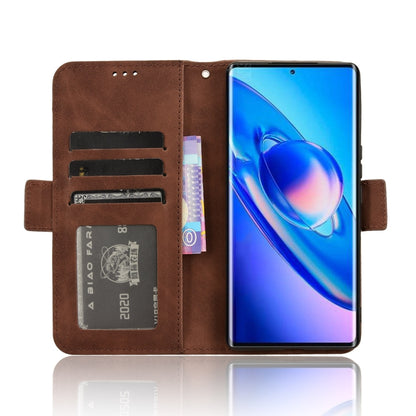 For Blackview A200 Pro Skin Feel Calf Texture Card Slots Leather Phone Case(Brown) - More Brand by PMC Jewellery | Online Shopping South Africa | PMC Jewellery