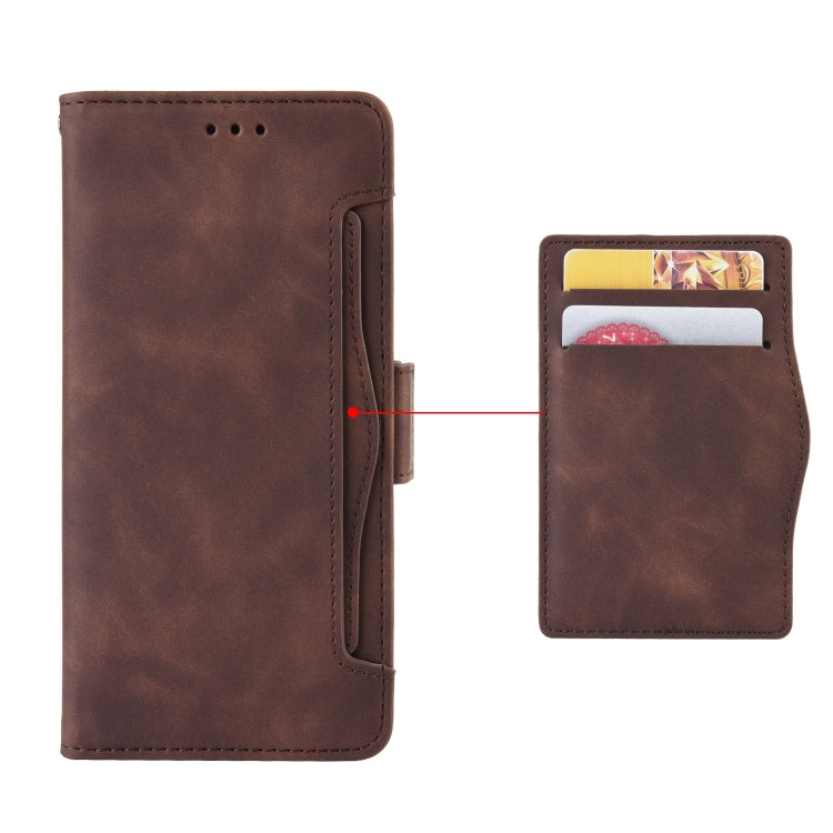 For Ulefone Note 16 Pro Skin Feel Calf Texture Card Slots Leather Phone Case(Brown) - Ulefone Cases by PMC Jewellery | Online Shopping South Africa | PMC Jewellery | Buy Now Pay Later Mobicred