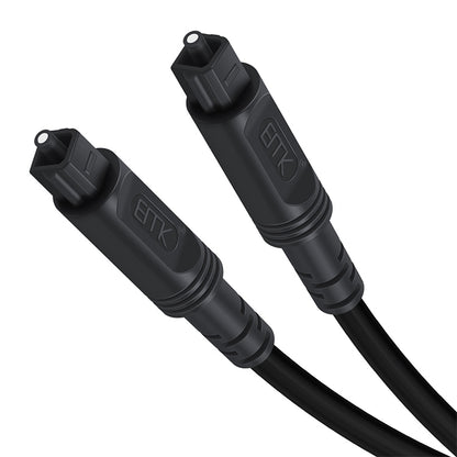 25m EMK OD4.0mm Square Port to Square Port Digital Audio Speaker Optical Fiber Connecting Cable(Black) - Audio Optical Cables by EMK | Online Shopping South Africa | PMC Jewellery | Buy Now Pay Later Mobicred