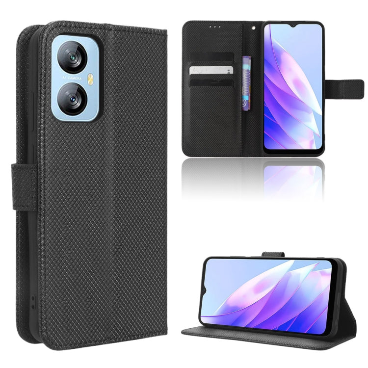 For Blackview A52 / A52 Pro Diamond Texture Leather Phone Case(Black) - More Brand by PMC TechLife | Online Shopping South Africa | PMC TechLife