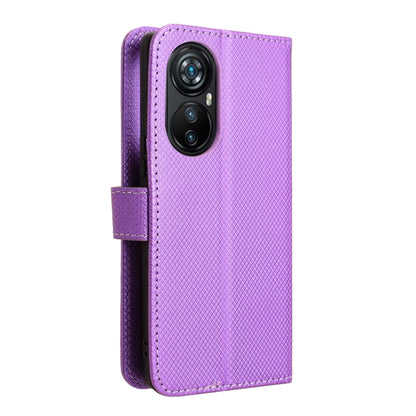 For Blackview A200 Pro Diamond Texture Leather Phone Case(Purple) - More Brand by PMC Jewellery | Online Shopping South Africa | PMC Jewellery