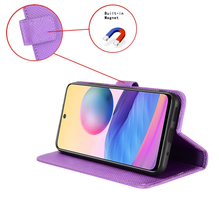 For Blackview A200 Pro Diamond Texture Leather Phone Case(Purple) - More Brand by PMC TechLife | Online Shopping South Africa | PMC TechLife