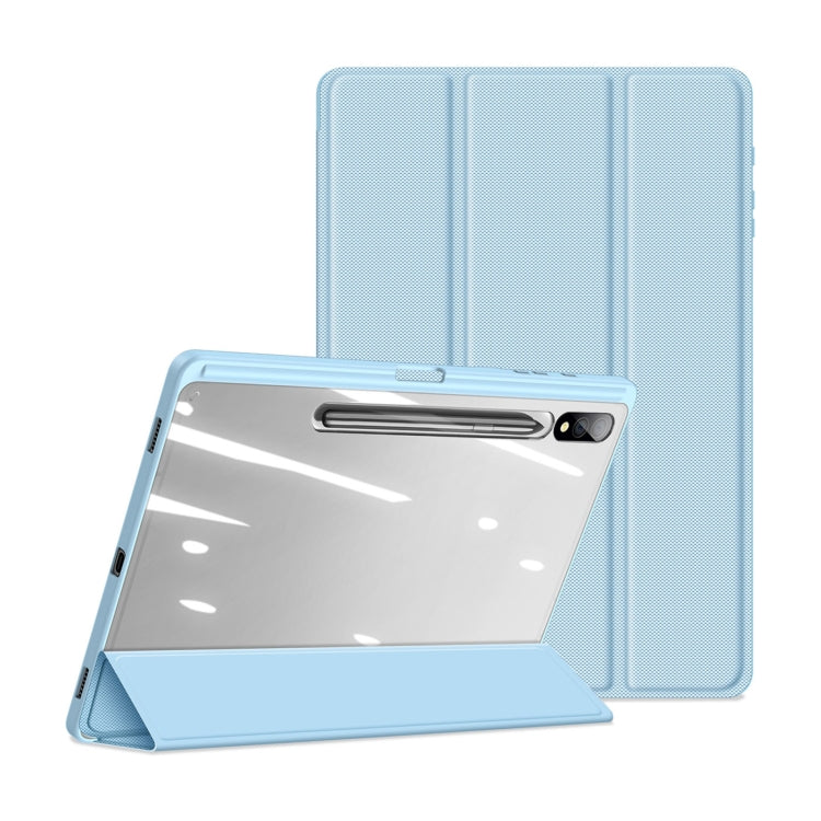 For Samsung Galaxy Tab S10+ DUX DUCIS TOBY Series Antiskid Leather Tablet Case with Sleep / Wake-up Function(Blue) - Tab S10+ Cases by DUX DUCIS | Online Shopping South Africa | PMC Jewellery | Buy Now Pay Later Mobicred