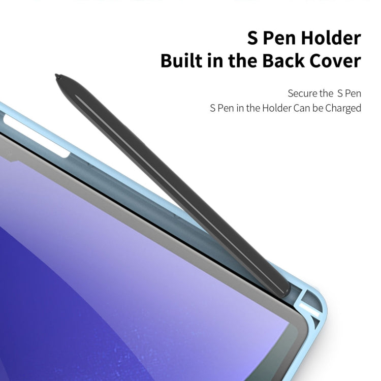 For Samsung Galaxy Tab S10+ DUX DUCIS TOBY Series Antiskid Leather Tablet Case with Sleep / Wake-up Function(Blue) - free shipping - PMC Jewellery - Order now!