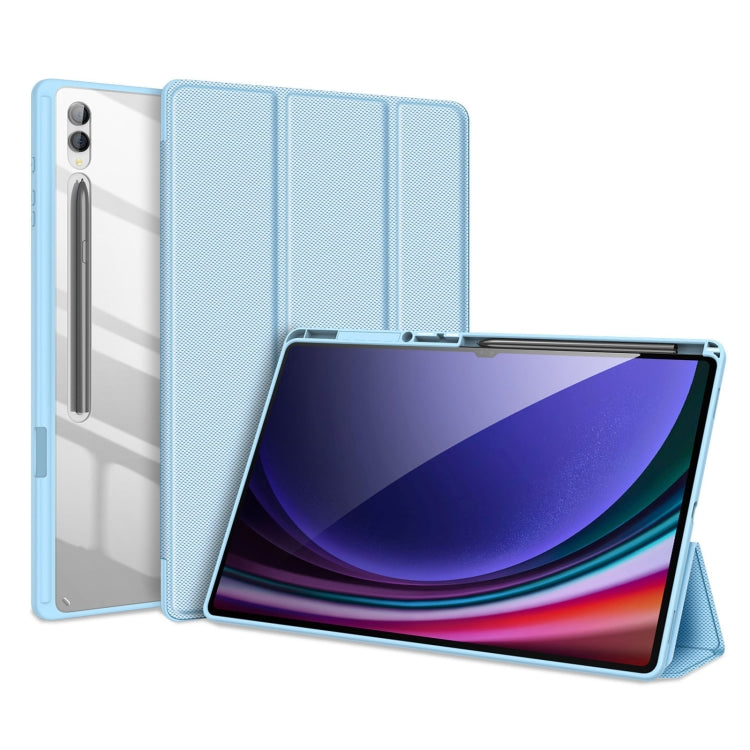 For Samsung Galaxy Tab S10 Ultra DUX DUCIS TOBY Series Antiskid Leather Tablet Case with Sleep / Wake-up Function(Blue) - free shipping - PMC Jewellery - Order now!