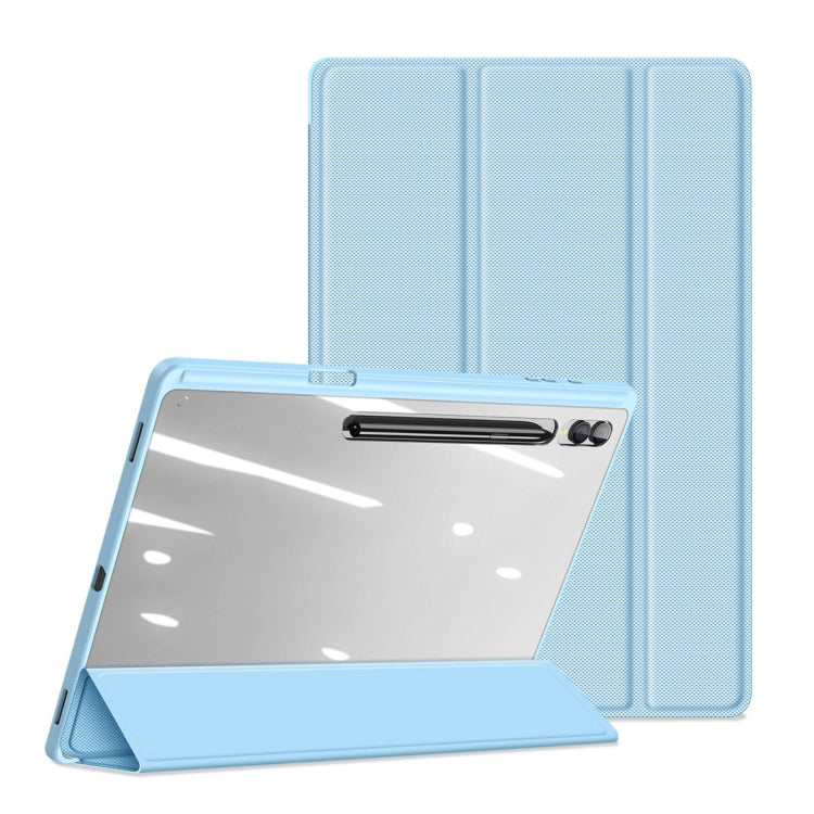 For Samsung Galaxy Tab S10 Ultra DUX DUCIS TOBY Series Antiskid Leather Tablet Case with Sleep / Wake-up Function(Blue) - free shipping - PMC Jewellery - Order now!
