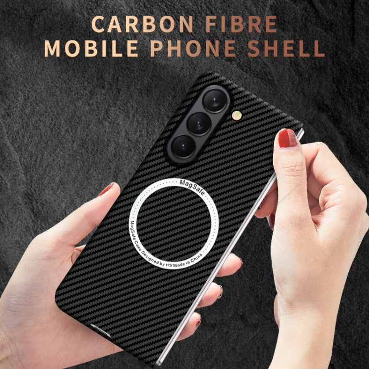 For Samsung Galaxy Z Fold5 Carbon Fiber Texture MagSafe Magnetic Phone Case(Red) - free shipping - PMC TechLife - Order now!