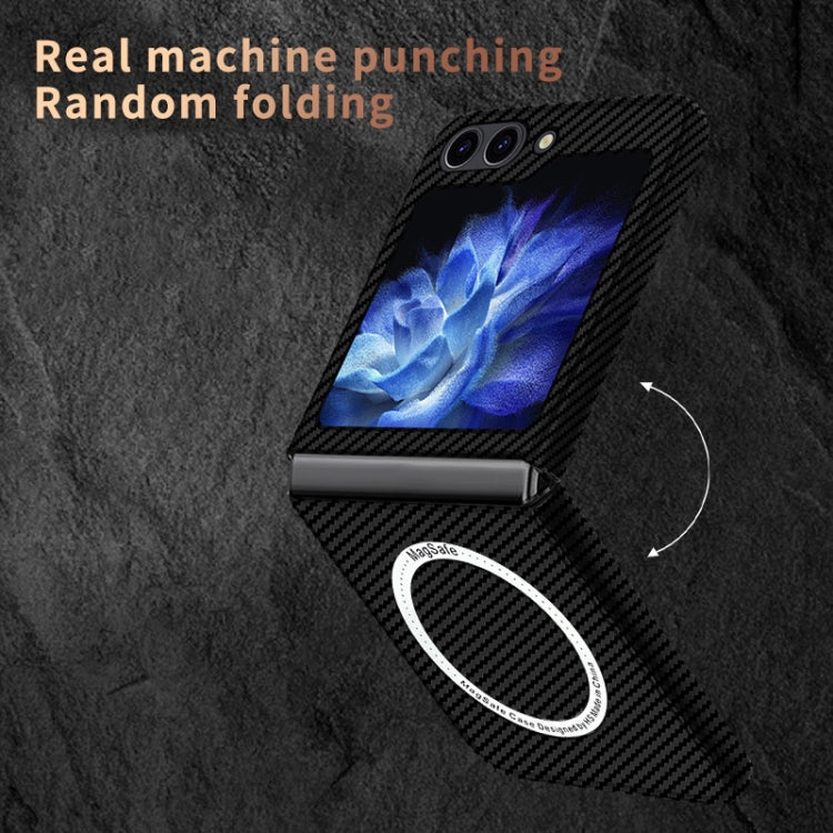 For Samsung Galaxy Z Flip5 Carbon Fiber Texture MagSafe Magnetic Phone Case(Red) - free shipping - PMC TechLife - Order now!