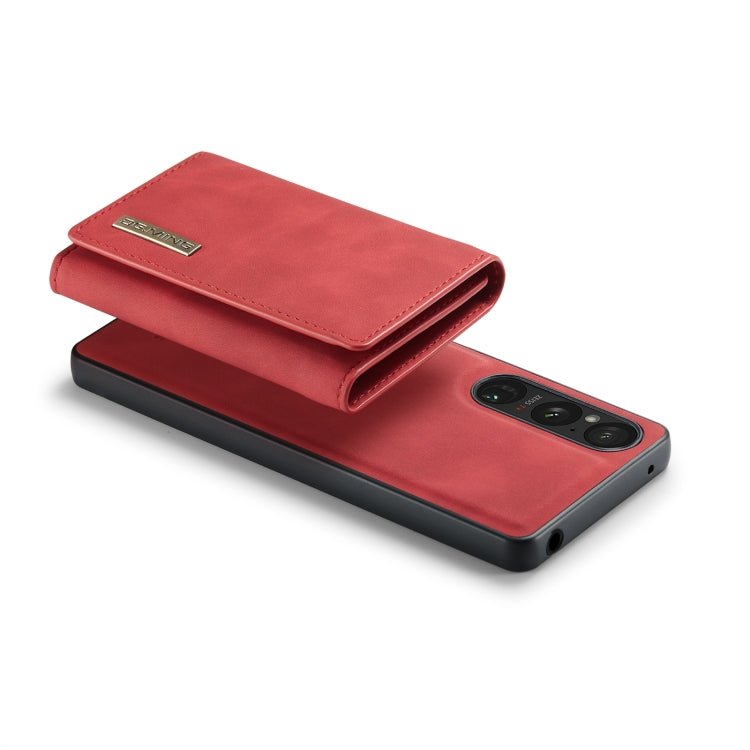 For Sony Xperia 1 VI DG.MING M1 Series 3-Fold Multi Card Wallet + Magnetic Phone Case(Red) - Sony Cases by DG.MING | Online Shopping South Africa | PMC TechLife | Buy Now Pay Later Mobicred