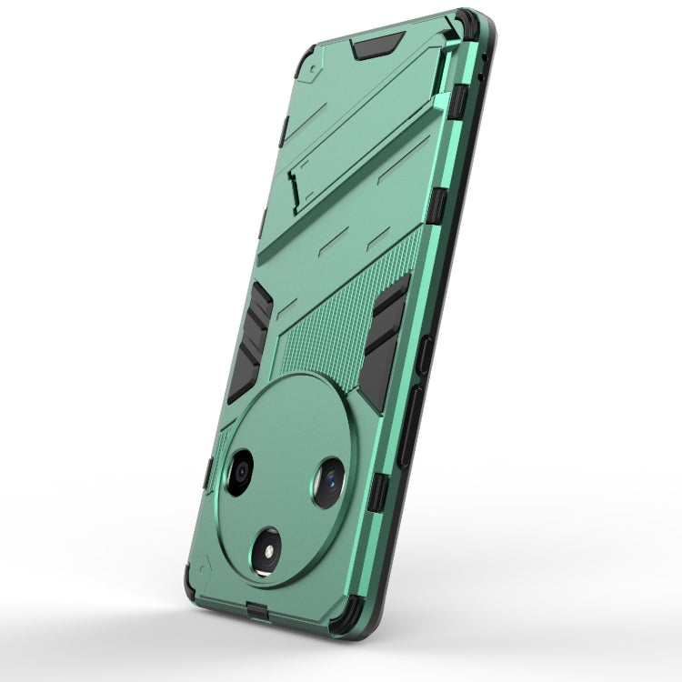 For Honor X50 5G Global / X9B Punk Armor 2 in 1 PC + TPU Phone Case with Holder(Green) - Honor Cases by PMC TechLife | Online Shopping South Africa | PMC TechLife | Buy Now Pay Later Mobicred