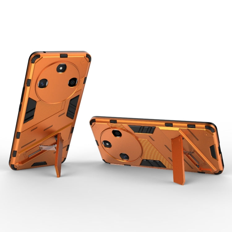 For Honor X50 5G Global / X9B Punk Armor 2 in 1 PC + TPU Phone Case with Holder(Orange) - free shipping - PMC TechLife - Order now!