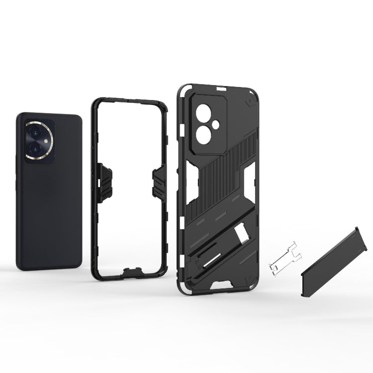 For Honor 100 5G Punk Armor 2 in 1 PC + TPU Phone Case with Holder(Orange) - Honor Cases by PMC TechLife | Online Shopping South Africa | PMC TechLife | Buy Now Pay Later Mobicred