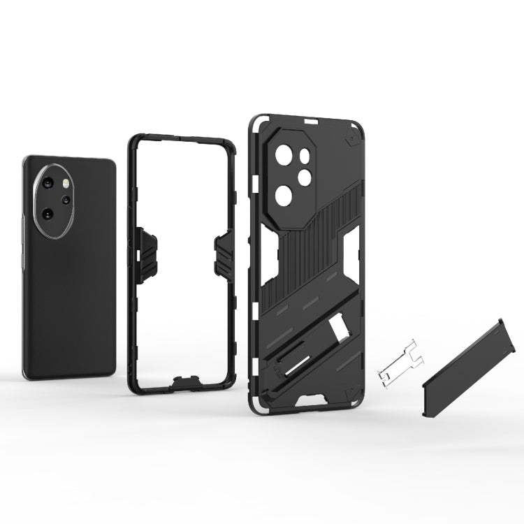 For Honor 100 Pro 5G Punk Armor 2 in 1 PC + TPU Phone Case with Holder(Green) - Honor Cases by PMC TechLife | Online Shopping South Africa | PMC TechLife | Buy Now Pay Later Mobicred