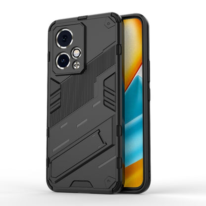 For Honor 90 GT 5G Punk Armor 2 in 1 PC + TPU Phone Case with Holder(Black) - Honor Cases by PMC Jewellery | Online Shopping South Africa | PMC Jewellery | Buy Now Pay Later Mobicred