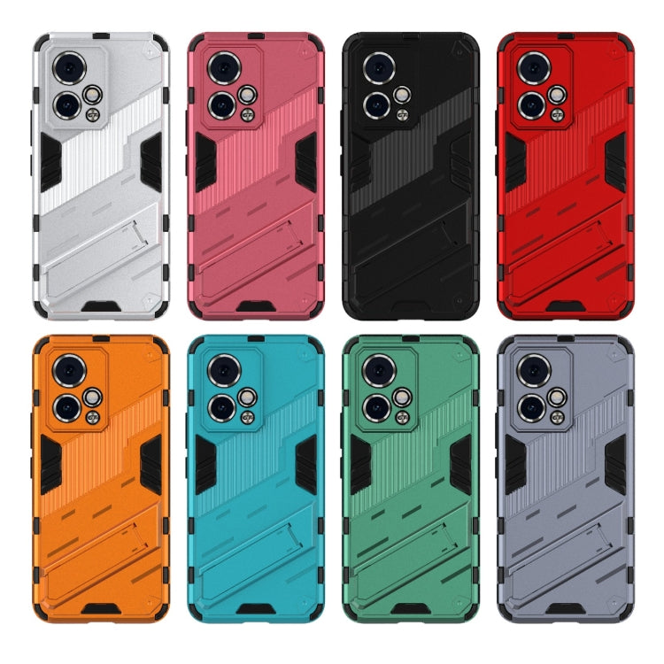 For Honor 90 GT 5G Punk Armor 2 in 1 PC + TPU Phone Case with Holder(Green) - Honor Cases by PMC TechLife | Online Shopping South Africa | PMC TechLife | Buy Now Pay Later Mobicred