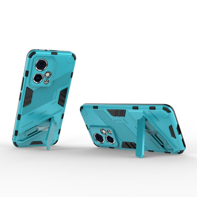 For Honor 90 GT 5G Punk Armor 2 in 1 PC + TPU Phone Case with Holder(Blue) - Honor Cases by PMC TechLife | Online Shopping South Africa | PMC TechLife | Buy Now Pay Later Mobicred