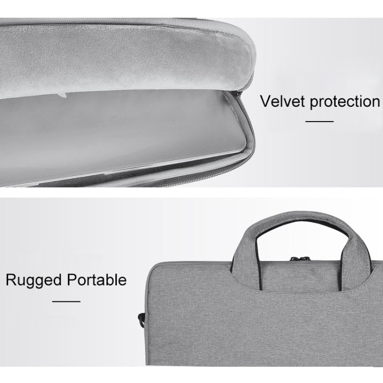 For 15.6 inch ST01S Waterproof Oxford Laptop Diagonal Shoulder Handbag(Light Grey) - free shipping - PMC Jewellery - Order now!