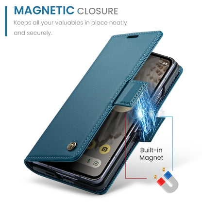 For Google Pixel Fold CaseMe 023 Butterfly Buckle Litchi Texture RFID Anti-theft Leather Phone Case(Blue) - Google Cases by CaseMe | Online Shopping South Africa | PMC Jewellery | Buy Now Pay Later Mobicred