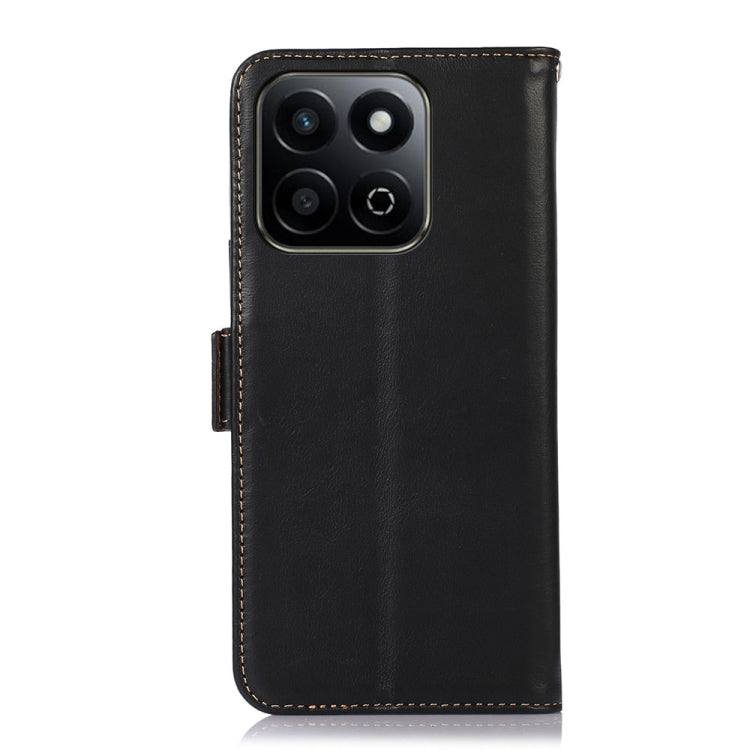 For Honor Play 60 Plus / 200 Smart Crazy Horse Top Layer Cowhide Leather Phone Case(Black) - Honor Cases by PMC TechLife | Online Shopping South Africa | PMC TechLife | Buy Now Pay Later Mobicred