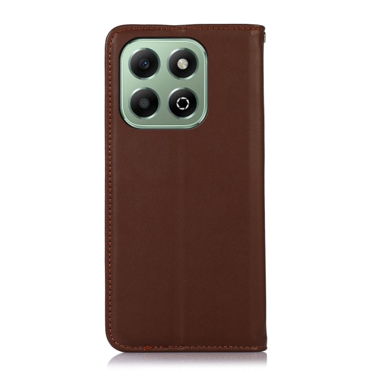 For Honor X6b KHAZNEH Nappa Top Layer Cowhide Leather Phone Case(Brown) - Honor Cases by PMC TechLife | Online Shopping South Africa | PMC TechLife | Buy Now Pay Later Mobicred