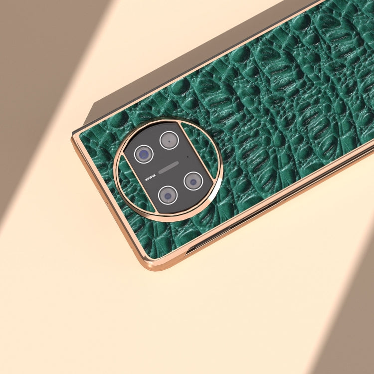 For Huawei Mate X3 Nano Plating Genuine Leather Sky Series Phone Case(Green) - free shipping - PMC TechLife - Order now!