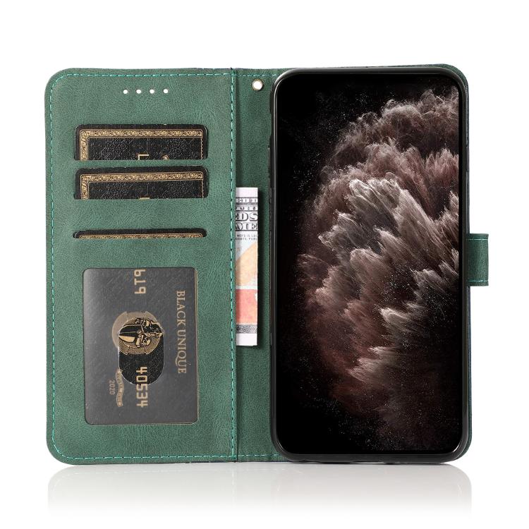 For iPhone 16e Dual-color Stitching Leather Phone Case(Blue Green) - free shipping - PMC TechLife - Order now!