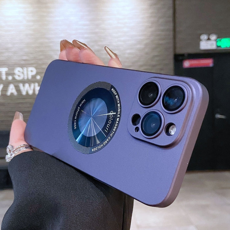 For iPhone 13 Pro Max Electroplating Oil Injection Magsafe Magnetic PC Phone Case(Purple) - iPhone 13 Pro Max Cases by PMC TechLife | Online Shopping South Africa | PMC TechLife