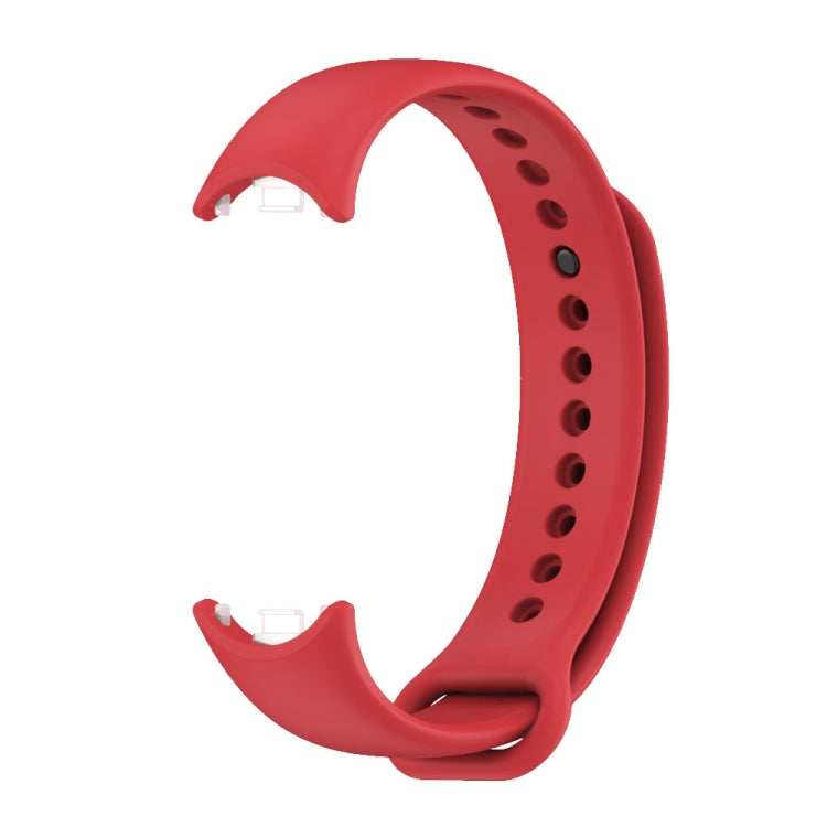 For Xiaomi Mi Band 8 / 9 Mijobs Solid Color Silicone Watch Band(Red) - Watch Bands by MIJOBS | Online Shopping South Africa | PMC TechLife | Buy Now Pay Later Mobicred