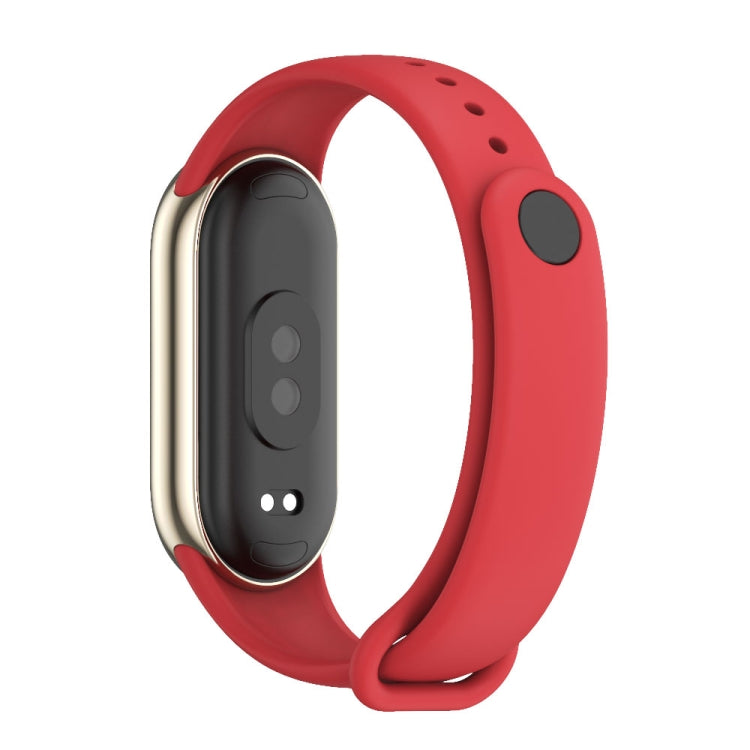 For Xiaomi Mi Band 8 / 9 Mijobs Solid Color Silicone Watch Band(Red) - Watch Bands by MIJOBS | Online Shopping South Africa | PMC TechLife | Buy Now Pay Later Mobicred