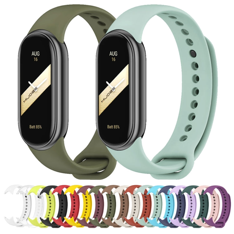 For Xiaomi Smart Band 10 / 9 / 8 Mijobs Solid Color Silicone Watch Band(Wine Red) - free shipping - PMC TechLife - Order now!