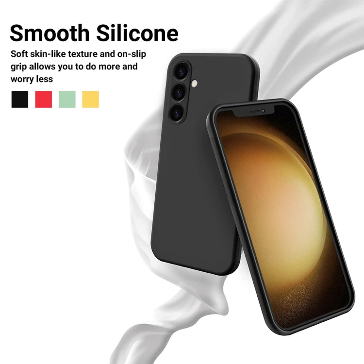 For Samsung Galaxy S23 FE 5G Pure Color Liquid Silicone Shockproof Phone Case(Black) - Galaxy S23 FE 5G Cases by PMC Jewellery | Online Shopping South Africa | PMC Jewellery