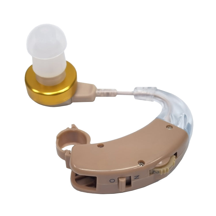 KAIXINWEI F-136 DC1.5V Earhook Hearing Aid Sound Amplifier(Khaki) - Hearing Aids by PMC TechLife | Online Shopping South Africa | PMC TechLife | Buy Now Pay Later Mobicred