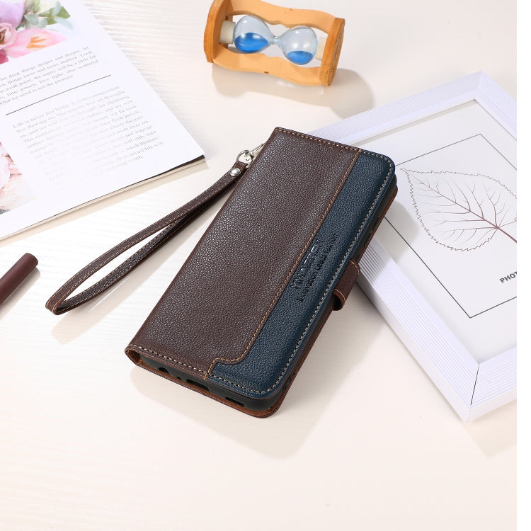For OPPO Find X7 KHAZNEH Litchi Texture Leather RFID Phone Case(Brown) - Find X7 Cases by PMC TechLife | Online Shopping South Africa | PMC TechLife | Buy Now Pay Later Mobicred