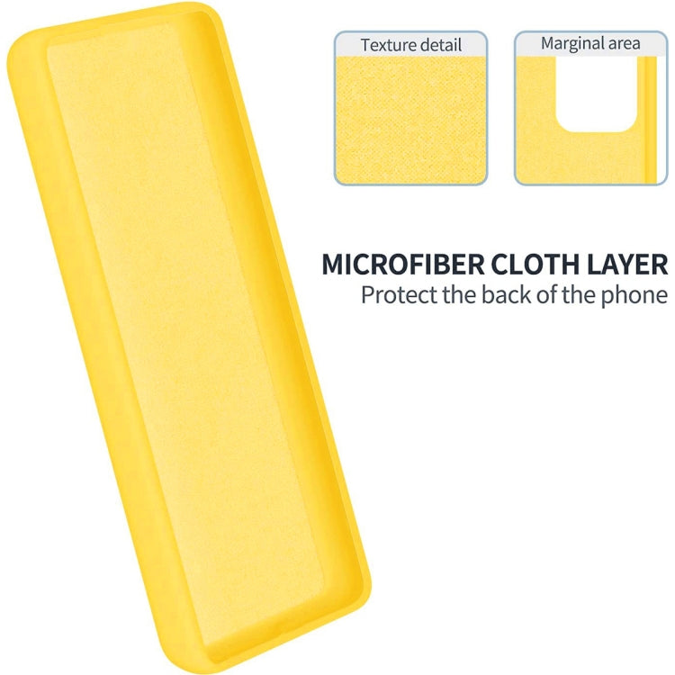For Honor 90 Pro Pure Color Liquid Silicone Shockproof Phone Case(Yellow) - Honor Cases by PMC TechLife | Online Shopping South Africa | PMC TechLife | Buy Now Pay Later Mobicred