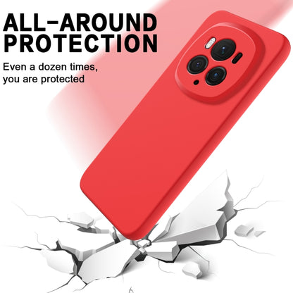 For Honor Magic6 Pro Pure Color Liquid Silicone Shockproof Phone Case(Red) - Honor Cases by PMC Jewellery | Online Shopping South Africa | PMC Jewellery | Buy Now Pay Later Mobicred